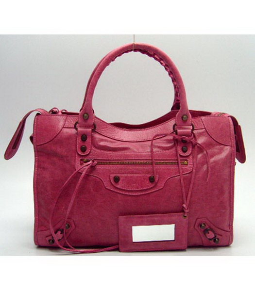 Balenciaga City Bag in pelle rosa